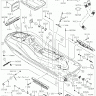 JET SKI ULTRA 310R (JT1500NKF) Hull