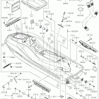 JET SKI ULTRA 310X (JT1500LKF) Hull