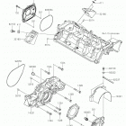 JET SKI SX-R (JS1500AKF) Крышки двигателя