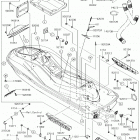JET SKI ULTRA 310X (JT1500LHF) Hull