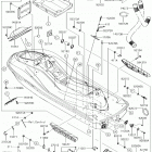 JET SKI ULTRA 310LX (JT1500MHF) Hull