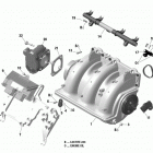GTX 300 Коллектор воздухозаборника и корпус дросселя