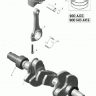 1- GTI 90 01- crankshaft and pistons - 900-900 ho ace