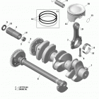 GTX 300 Коленвал и поршни