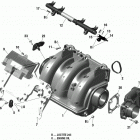 GTI 130 Коллектор воздухозаборника и корпус дросселя