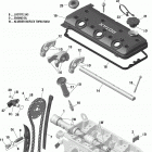 GTX 01- valve train - 130-155 model without suspension