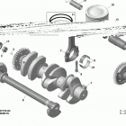 GTX 01- crankshaft, pistons and balance shaft - 300
