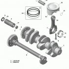 GTX 01- crankshaft, pistons and balance shaft - 300