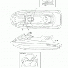 VX CRUISER HO (VC1800U) Наклейки предупреждения