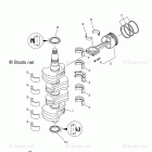 F90JA Crankshaft Piston