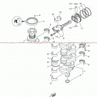 LF115XB Коленчатый вал и Поршень