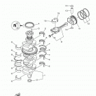 LF150XCA 0117 Коленчатый вал и Поршень