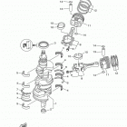 LF250XA 0117 Crankshaft  piston