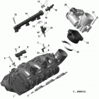 002 - RYKER STD 900 ACE 01- rotax - air intake - manifold   /   throttle b...