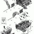 001 - RYKER STD 600 ACE 01 rotax - engine - crankcase - 600 ace
