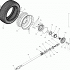 003 - RYKER Rally Edition 900 ACE 08- suspension - rear - swing arm   /   shock   / ...