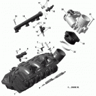 001 - RYKER STD 600 ACE 01 rotax - air intake - manifold   /   throttle bo...