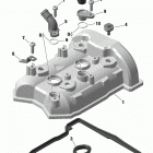 001 - RYKER STD 600 ACE 01 rotax - engine - valve cover - 600 ace