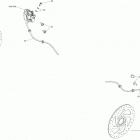 002 - RYKER STD 900 ACE 06- hydraulic brake - front all