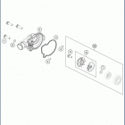 2020 TE 150 ENGINE Wa ter pump