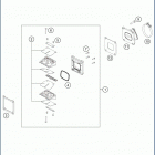 2019 TC 125 ENGINE Reed val ve case