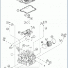 2019 FE 250 ENGINE Головка цилиндров