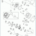 2020 TC 65 ENGINE Цилиндр,головка цилиндров