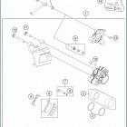 2020 TC 50 CHASSIS Задний суппорт