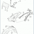 2019 TE 150 CHASSIS Обтекатель , крылья