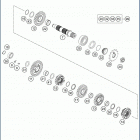 2020 FE 350 S ENGINE Трансмиссия 2-контрпривод
