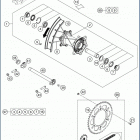 2019 FE 450 CHASSIS Переднее колесо