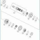 2020 FX 350 ENGINE Трансмиссия-ведомый вал