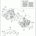 2020 TE 250i ENGINE Картер двигателя