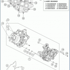 2019 TC 125 ENGINE Картер двигателя