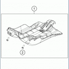 2020 TE 250i CHASSIS Зажита двигателя