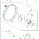 2020 TC 65 CHASSIS Переднее колесо