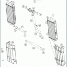 2020 TC250 ENGINE Система охлаждения