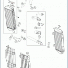2019 TE 150 ENGINE Система охлаждения