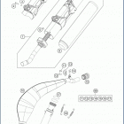 2019 TE 150 CHASSIS Глушитель