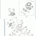2019 TC 250 ENGINE Цилиндр,головка цилиндров
