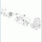 2019 FC 250 ENGINE Wa ter pump