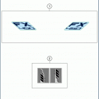 2019 FX 450 CHASSIS Наклейки