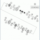2019 TC 85 ENGINE Трансмиссия 2-контрпривод
