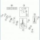 2020 TC 50 ENGINE Коленвал и поршень