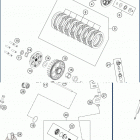 2020 TC 85 ENGINE Сцепление