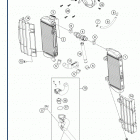 2019 FE 250 ENGINE Система охлаждения