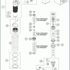 2019 TC 85 19_16 CHASSIS Амортизатор в разборе