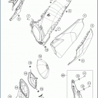 2020 TC 125 CHASSIS Air fil ter