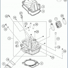 2019 FE 501 ENGINE Головка цилиндров