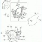2019 FE 501 ENGINE Кожух сцепления